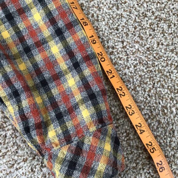 Billabong Plaid Flannel Button Up M - Picture 8 of 9